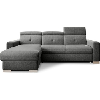 Eltap Сив разтегателен ъглов диван с място за съхранение (ляв ъгъл) Fresia - ELTAP (CO-FR-LT-04FL)