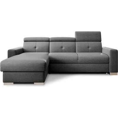 Eltap Сив разтегателен ъглов диван с място за съхранение (ляв ъгъл) Fresia - ELTAP (CO-FR-LT-04FL)