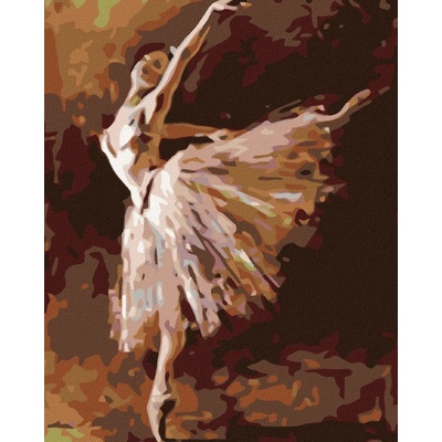 Zuty Baletka stojící na jedné noze 40 x 50 cm vypnuté plátno na rám 8596530036494