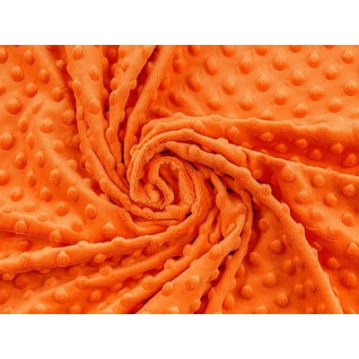 Premium minky 380g metráž oranžová | S-Látky
