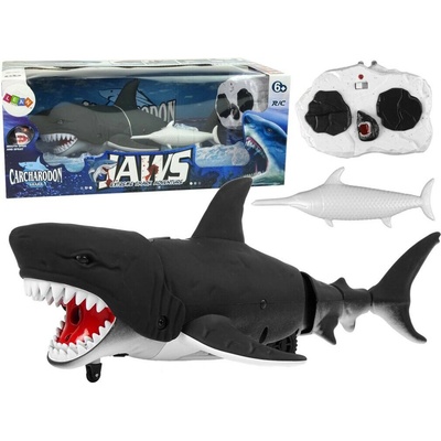 Lean Toys 10388 Diaľkovo ovládaný žralok R/C, čierny