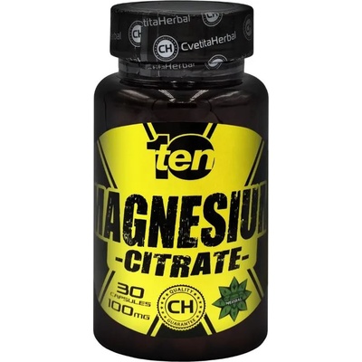Cvetita Herbal 10/ten Magnesium Citrate, 100 mg, 30 капсули, Cvetita Herbal