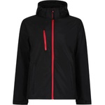 Regatta VENTURER TRA 701 / Мъжко трислойно софтшел яке с качулка - черно/класическо червено XXL (36A701y2805)