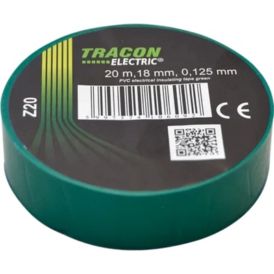 Tracon electric Páska izolačná 20 m x 18 mm zelená