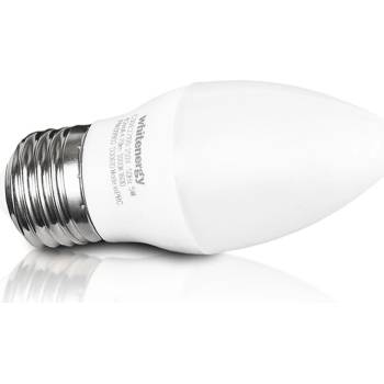 Whitenergy LED žárovka SMD2835 C30 E27 5W bílá mléčná teplá svíčka