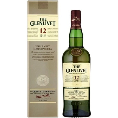 The Glenlivet Singl Malt 12y 40% 0,7 l (kartón)