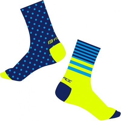 Force ponožky SPOT modro-fluo