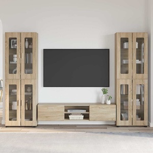 vidaXL Комплект ТВ шкаф FLORIN 3 бр. 150 x 39 x 30 см Сонома дъб (3397986)