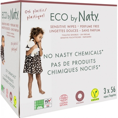 Naty Nature Babycare dětské vlhčené ubrousky 3 x 56 ks – Zboží Dáma