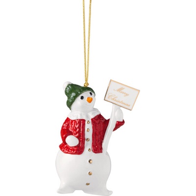 Villeroy & Boch Závesná ozdoba snehuliak 10 cm Christmas Classics