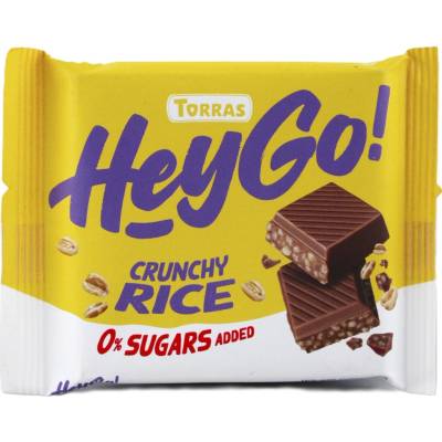 Torras Hey Go Mléčná s křupavou rýží bez přidaného cukru 60 g