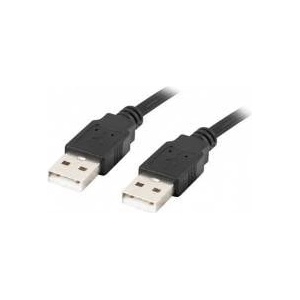LANBERG USB Cable Lanberg CA-USBA-20CU-0010-BK Black 1 m