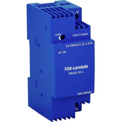 TDK-Lambda DRL30-24-1 síťový zdroj na DIN lištu 24 V 1.25 A 30 W Obsah 1 ks