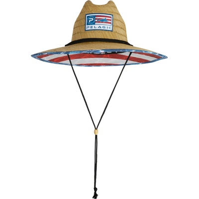 PELAGIC Сламена шапка с периферия PELAGIC BAJA STRAW SUNHAT Americano