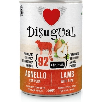 Disugual Fruit Dog Lamb with Pear 400 g