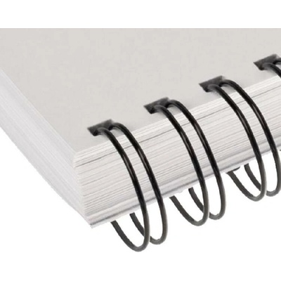Renz Wire Kovový hřbet 2:1, 8 mm (do 60l), 100 ks, černá