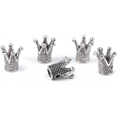 Prima-obchod Kovová korunka k našití 10x10 mm, barva 2 platina
