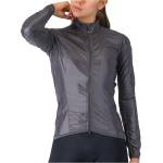 Castelli Дамска фланелка с къс ръкав за колоездене Castelli Women's Aria Shell 2 Jacket Cycling jersey - Dark Gray (156-2741-0312)