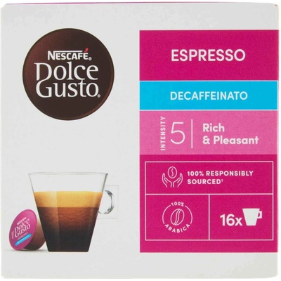 Nescafé kapsule dolce gusto bezkofeínová káva 16 ks
