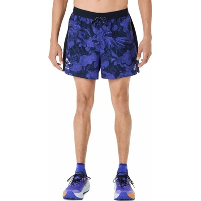 Asics Fujitrail All Over Print 5In Short 2011D526400 midnight/cobalt burst/cream