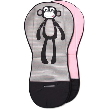 Pinkie prodloužená podložka Monkey stripes Pink