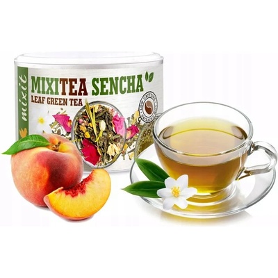 MIXIT Biely čaj Zelený listový čaj Sencha Broskyňa 65 g