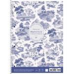 Shkolyaryk Publishing House Тетрадка със спирала, A4+, каре, 80 листа, SHKOLYARYK „Provence, разноцветна A4-080-6717K (A4-080-6717K)