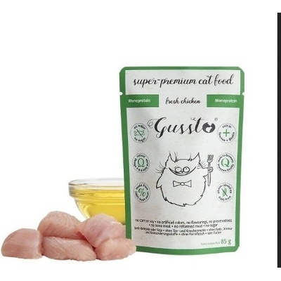 GUSSTO Cat Fresh Chicken , čerstvé kura 85 g