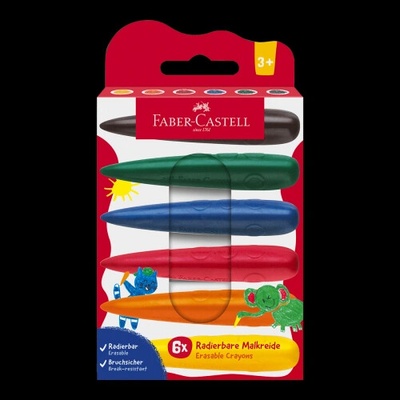 Faber Castell voskové pastelky 6 farieb