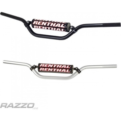 Vysoká řídítka na motokros Renthal 809-01 RC High 22.2 Černá
