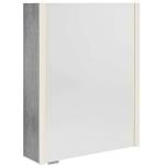 SAPHO Alix - Огледален шкаф с LED осветление 56x70x18 см, 2 врати, ляво/дясно, сребрист дъб AX156-0011 (AX156-0011)