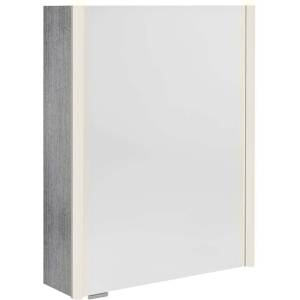 SAPHO Alix - Огледален шкаф с LED осветление 56x70x18 см, 2 врати, ляво/дясно, сребрист дъб AX156-0011 (AX156-0011)