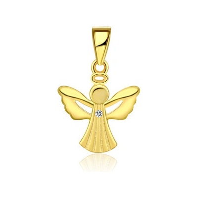 Nubis Zlacený stříbrný přívěsek andílek NB 4519