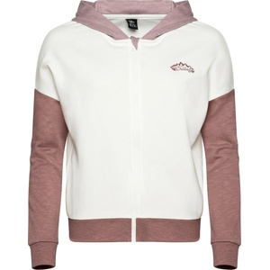 Chillaz Дамски суичър Chillaz Women's Attersee Mountain Flower Hoodie - White / Wine - размер 38 (EU) (117-3608-0514)