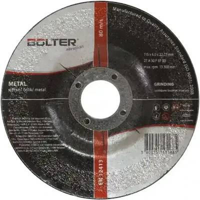 BOLTER Диск за шлайфане на метал Bolter 115 мм х 6 мм (XG53168)