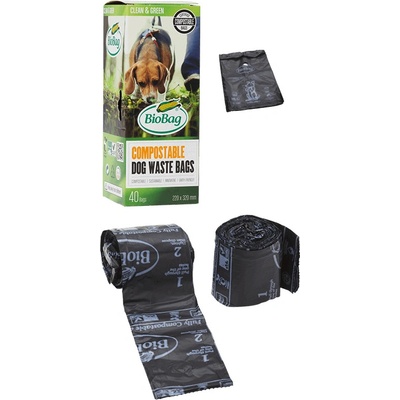 BioBag Vrecká na psie exkrementy kompostovateľné Eko 40 ks 220 x 320 mm
