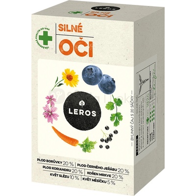 Leros SILNÉ OČI ČUČORIEDKA & NECHTÍK bylinný čaj 20 x 1,5 g