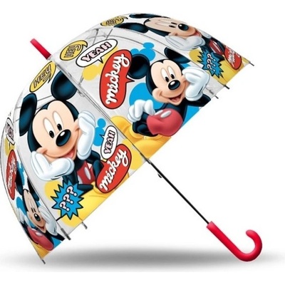 Mickey Mouse deštník průhledný