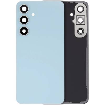 Zadní sklo s krytkou kamery Samsung Galaxy S24 FE – bez loga – Aftermarket Plus – modré SAM3708