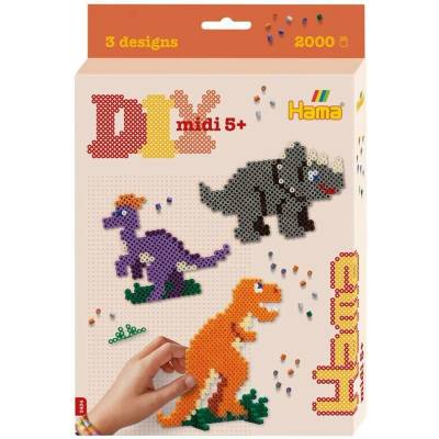 HAMA HAMA H3434 Hama dárková sada Dino zažehlovací korálky MIDI
