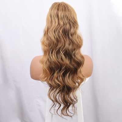 Ponytail lnitý so sťahovacou gumou - svetlohnedý
