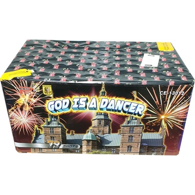 GOD IS A DANCER kompakt s vějířem 79 výstřelů, cal. 25 mm