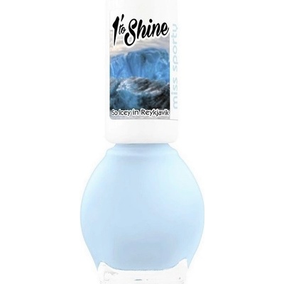 Miss Sporty lak na nehty 1 To Shine 639 Reykjavik světle modrý 7 ml