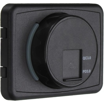 STU 34661D.2 USB QC3.0 + USB-C PD3.0 zásuvka 12/24V, montáž na povrch