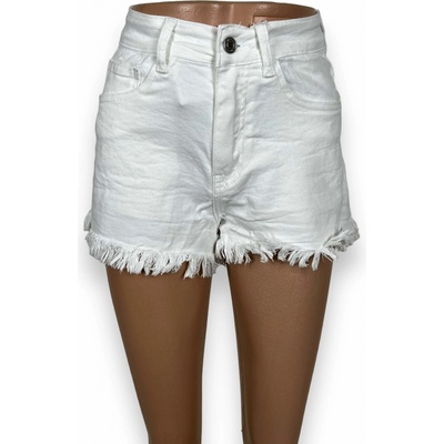 dámske džínsové kraťasy Monika biele