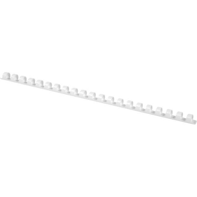 Plastové hrebene Q-CONNECT 12mm biele