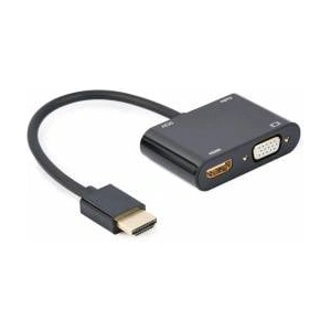 Gembird HDMI to VGA Adapter GEMBIRD A-HDMIM-HDMIFVGAF-01 Black