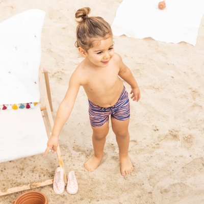 Swim Essentials Plavky Boxerky s UPF + Zebra