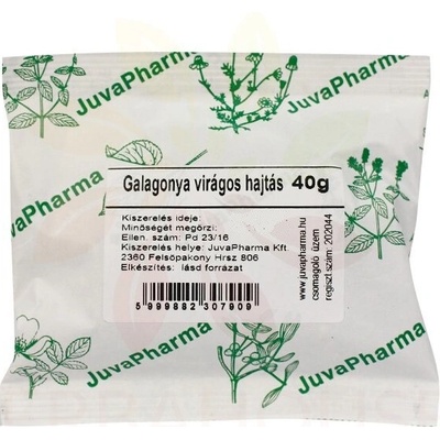 JuvaPharma čaj Hloh obyčajný list s kvetom 40 g