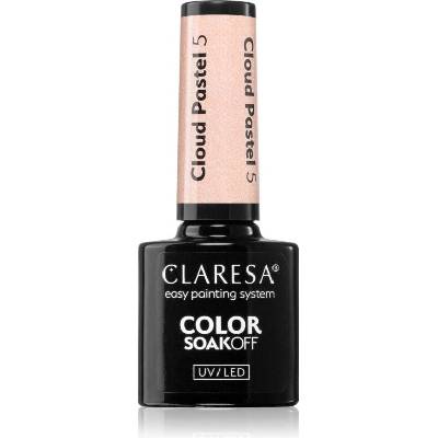 Claresa SoakOff UV/LED Color Cloud Pastel gelový lak na nehty s použitím UV/LED lampy odstín 5 5 g